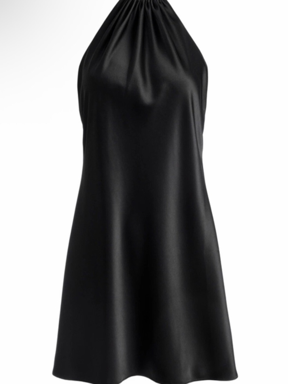 Alice + Olivia Black Halter Mini Dress - Picture 4 of 7